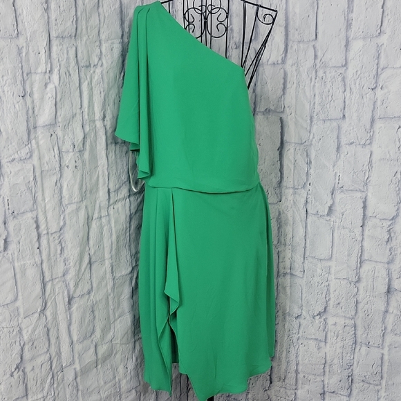 green halston dress Match Point Dress